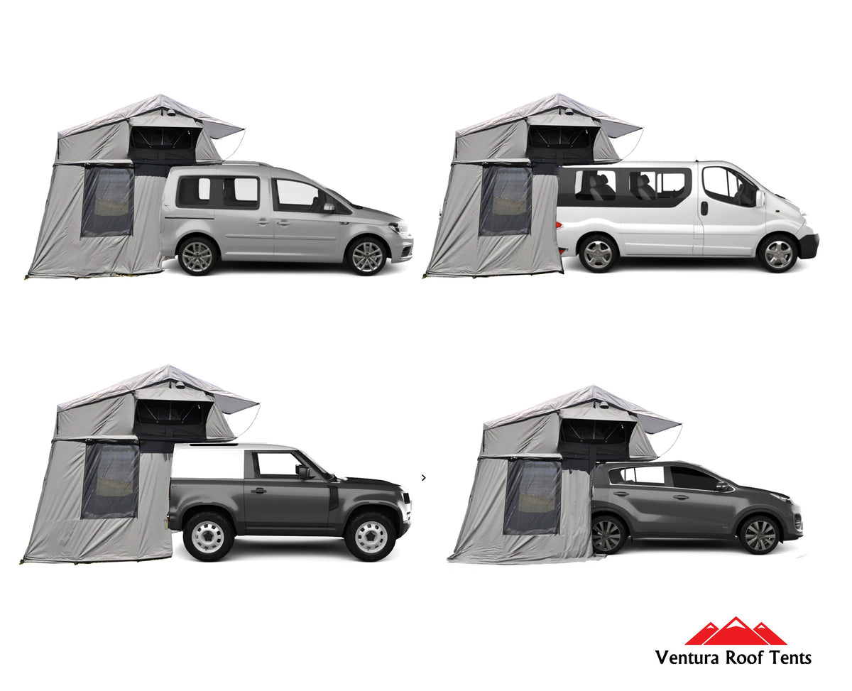 Extended Ventura Deluxe 1.4 Roof Top Tent + Annex - view 2